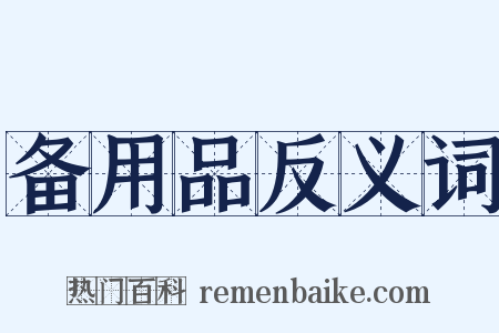 备用品反义词是什么意思的图片